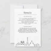 Weddenschap in Frankrijk | Uitnodiging voor detail (Voorkant)