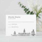 Weddenschap in Kaapstad | Stijlvolle Skyline RSVP (Staand voorkant)