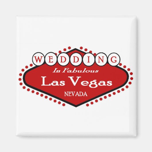 Weddenschap in Las Vegas Magnet Magneet (Voorkant)