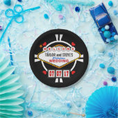 Weddenschap in Vegas Casino Favor Poker Chip Papieren Bordje (Feest)