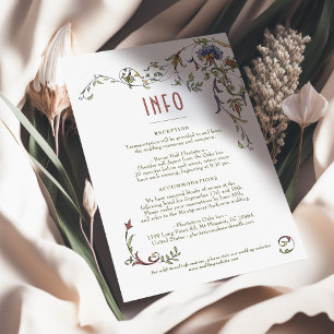 Weddenschap InFO  Victoriaans Belle Epoche Kaart