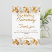 Weddenschap Jubileum Bedankkaart (Staand voorkant)