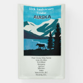 Weddenschap Jubileum Cruise Alaska Spandoek (Verticaal)
