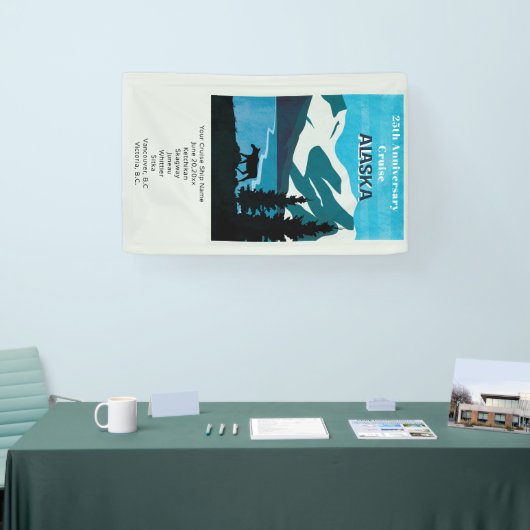 Weddenschap Jubileum Cruise Alaska Spandoek (Beurs)