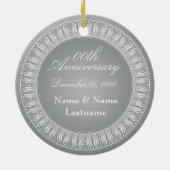 Weddenschap Jubileum Memento of Gift Keramisch Ornament (Achterkant)