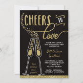 Weddenschap Jubileum Uitnodiging Faux Glitter (Voorkant)