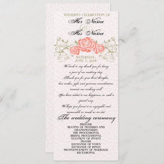 Weddenschap Kaart (Voorkant / Achterkant)