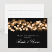 Weddenschap Kaart Gold Hollywood Glam (Voorkant / Achterkant)