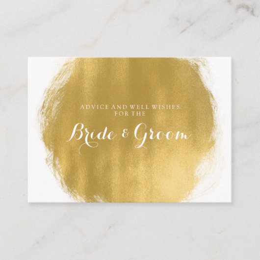 Weddenschap Kaart Gold Paint (Voorkant)