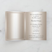 Weddenschap Kaart Uitnodiging Zilver (Binnen)