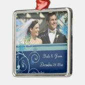 Weddenschap kerstversiering metalen ornament (Links)