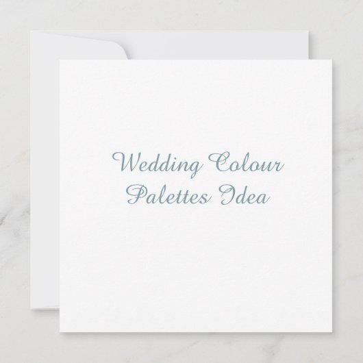 Weddenschap Kleurpaletten Idee Kaart (Achterkant)