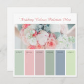 Weddenschap Kleurpalettes Idea Kaart (Voorkant / Achterkant)
