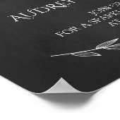 Weddenschap - Let Love Sparkle Chalkboard Sign Poster (Hoek)