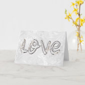 Weddenschap Liefde en amandelbloesems op Damask Kaart (Gele Bloem)