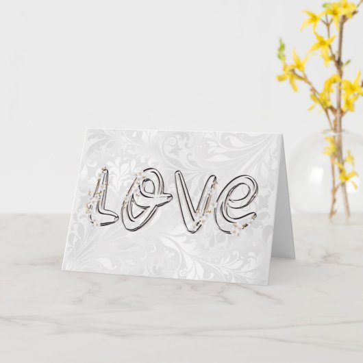 Weddenschap Liefde en amandelbloesems op Damask Kaart (Gele Bloem)