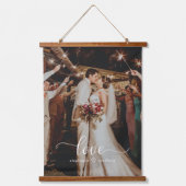 Weddenschap-liefdesscript Hangend Wandkleed (Voorkant)