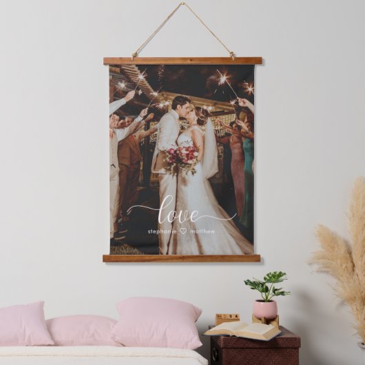 Weddenschap-liefdesscript Hangend Wandkleed (Slaapkamer)