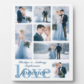 Weddenschap LOVE FOREVER Foto Collage Aangepaste k Fotoplaat (Voorkant)