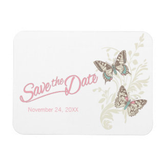 Weddenschap met de datum butterflies magnet magneet