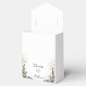 Weddenschap met eucalyptus glitter bedankt bedankdoosjes (Geopend)