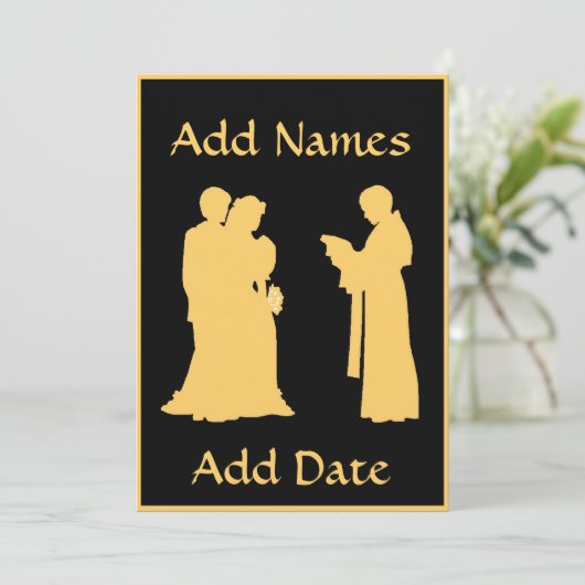 Weddenschap met Kaart Priest (Staand voorkant)