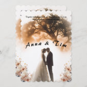 Weddenschap met stijl en elegantie kaart (Voorkant / Achterkant)