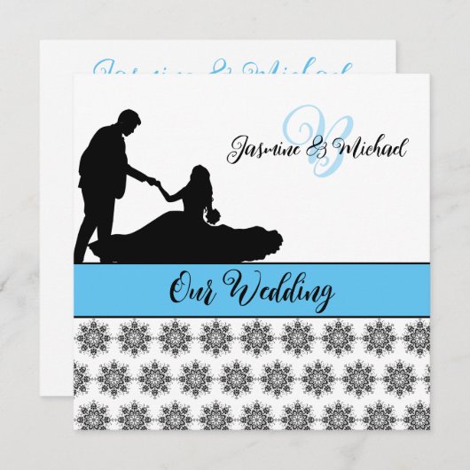 Weddenschap met weddenschap door een paar Damask W Kaart (Voorkant / Achterkant)