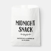 Weddenschap Midnight Snack Favor Bag Bedankzakje (Voorkant)