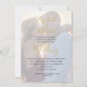 Weddenschap Modern 2 Fotobedekking - Eenvoudig Kaart (Achterkant)