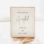 Weddenschap | Modern minimalistisch teken Poster