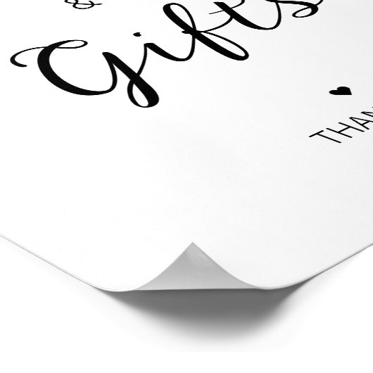 Weddenschap Moderne Kaarten en cadeaubonnen Poster (Hoek)