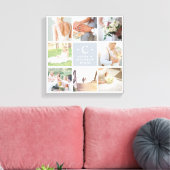 Weddenschap Monogram 8 Foto Collage Canvas Afdruk (Insitu (Woonkamer))