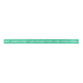 Weddenschap Monogram Elegant Jade White Personalis Lint (Voorkant)