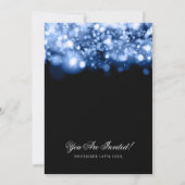 Weddenschap Mousserende lichten Sapphire Blue Kaart (Achterkant)