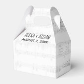 Weddenschap Muziek met tekst Bedankdoosjes (Voorkant Zijde)