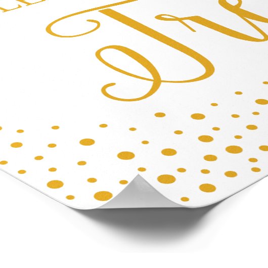 Weddenschap - Neem een Confetti-bruiloft-bord voor Poster (Hoek)