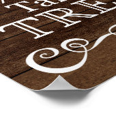 Weddenschap - Neem een Twitter Rustic Weddenschap Poster (Hoek)