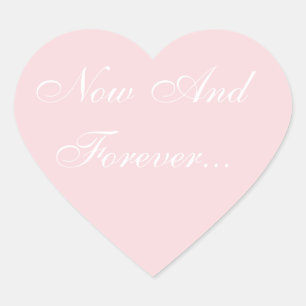 Weddenschap Noite Bleek roze Hart Sticker