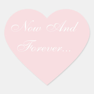 Weddenschap Noite Bleek roze Hart Sticker