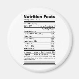 Weddenschap of Jubileum Sweet Funny Nutrition Labe Magneet