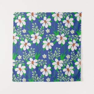 Weddenschap of uitnodiging met abstracte florale b wandkleed