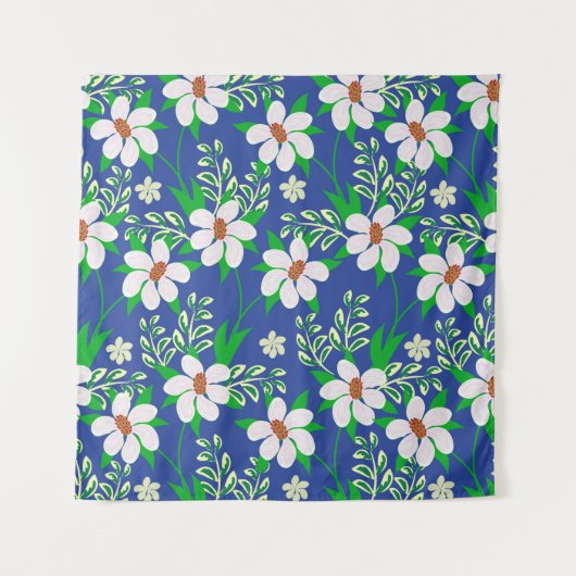 Weddenschap of uitnodiging met abstracte florale b wandkleed (Voorkant)