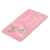 Weddenschap om de datum te bewaren die de vlinder  magneet (Linkerzijde)