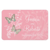 Weddenschap om de datum te bewaren die de vlinder  magneet (Horizontaal)