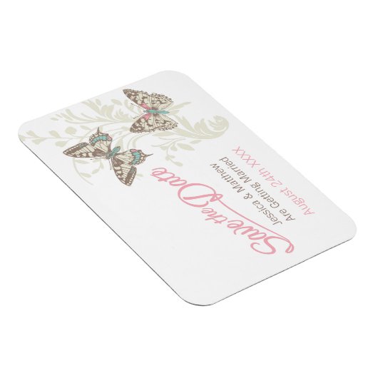 Weddenschap om de datum te bewaren die de vlinder  magneet (Rechterzijde)