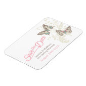 Weddenschap om de datum te bewaren die de vlinder  magneet (Linkerzijde)