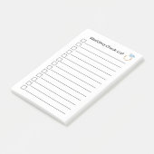 Weddenschap om een lijst met diamanten te controle post-it® notes (Schuin)