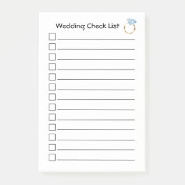 Weddenschap om een lijst met diamanten te controle post-it® notes