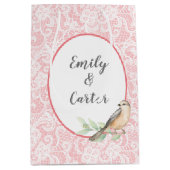 Weddenschap op Blush Pink Medium Cadeauzakje (Voorkant)